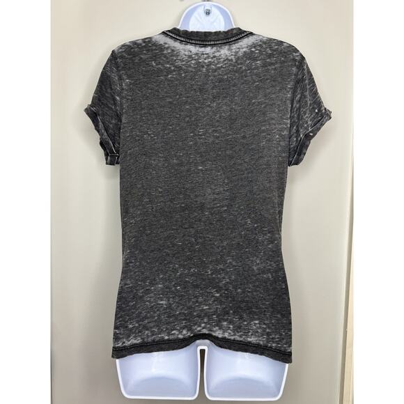 Coors Womens Rodeo Bull Tee S Gray Recycled Karma Western Punchy Cowgirl Boho - Picture 3 of 11